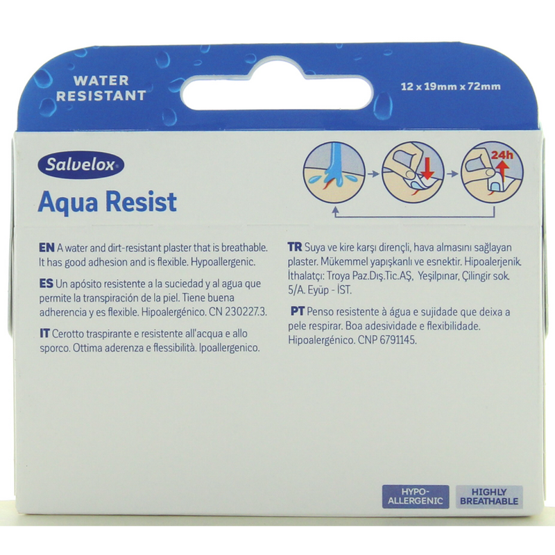 Salvelox aqua resist medium patches 12pz