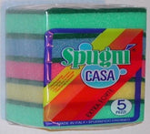 Esponja de esponjas+cores variadas de fibra 5pz