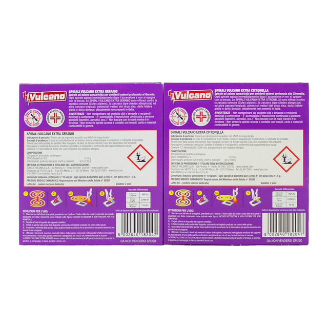 Vulcani insecticide spirale anti -media parfumuri asortate 10 buc