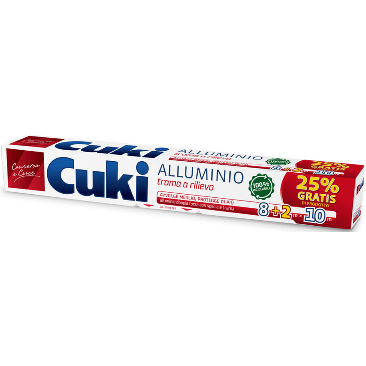 CUKI ROLL ALUMINIUM DUBBELE STERKTE VOOR HET RELIEFPLOT 8+2 METER