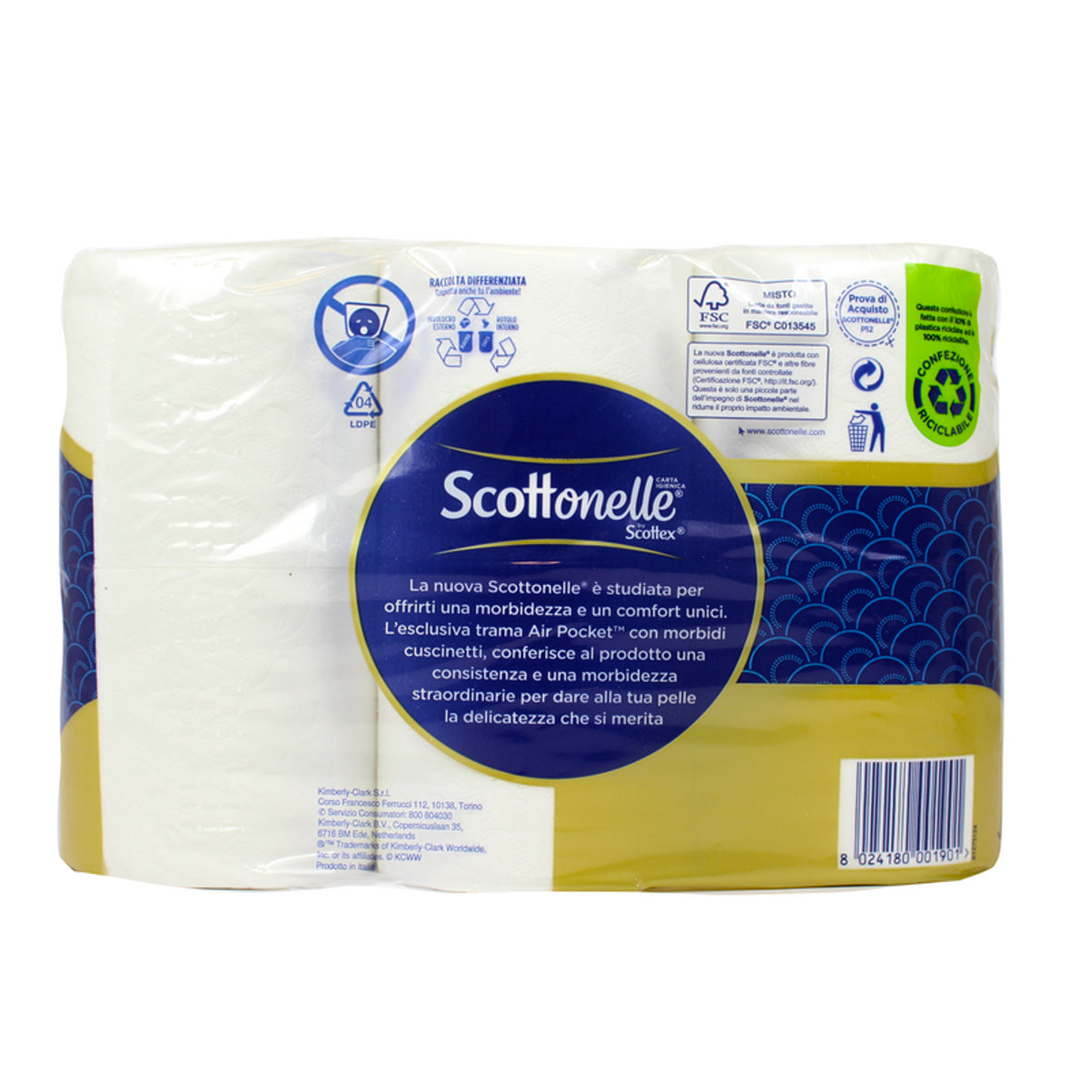 Papel higiénico de Scottonelle 12 rollos