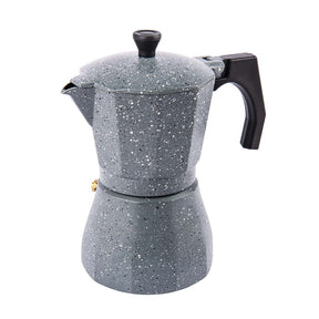 Moka Effect Diamond Stone Coffee Maker - 3 koppar