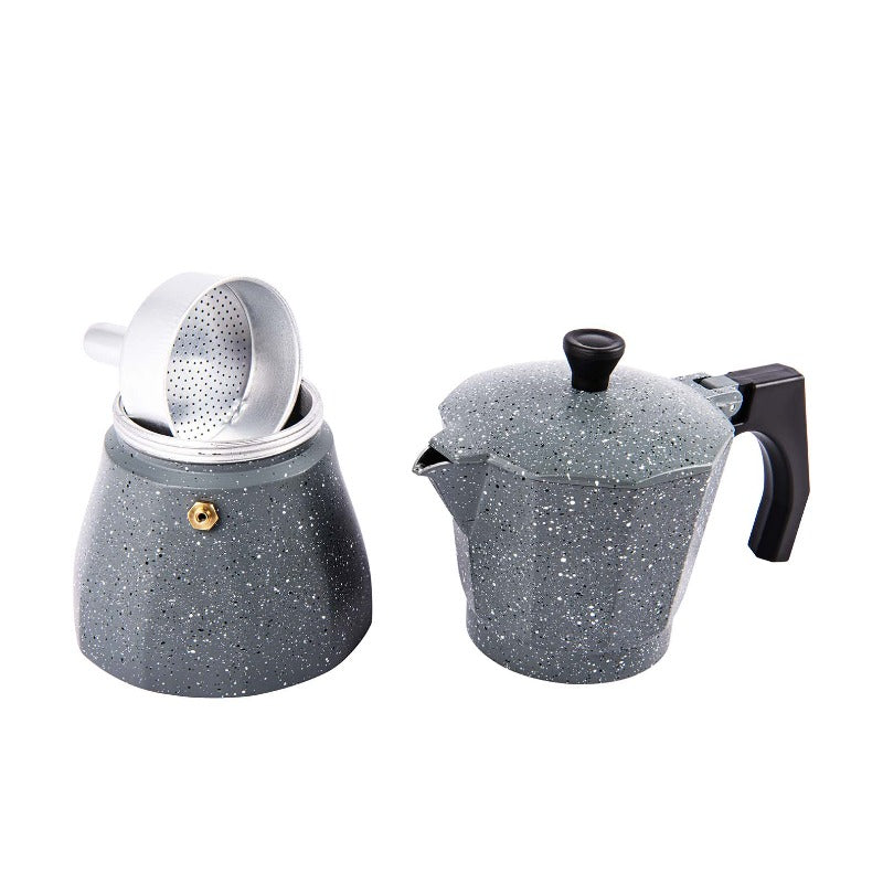 Moka Effect Diamond Stone Coffee Maker - 3 šálky