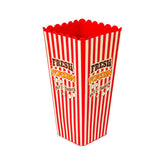 Vintage czerwony plastikowy koszyk popcornu