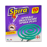 Insecticide anti-moustique idéal Spira pour les séjours dans les endroits ouverts 10 spirales