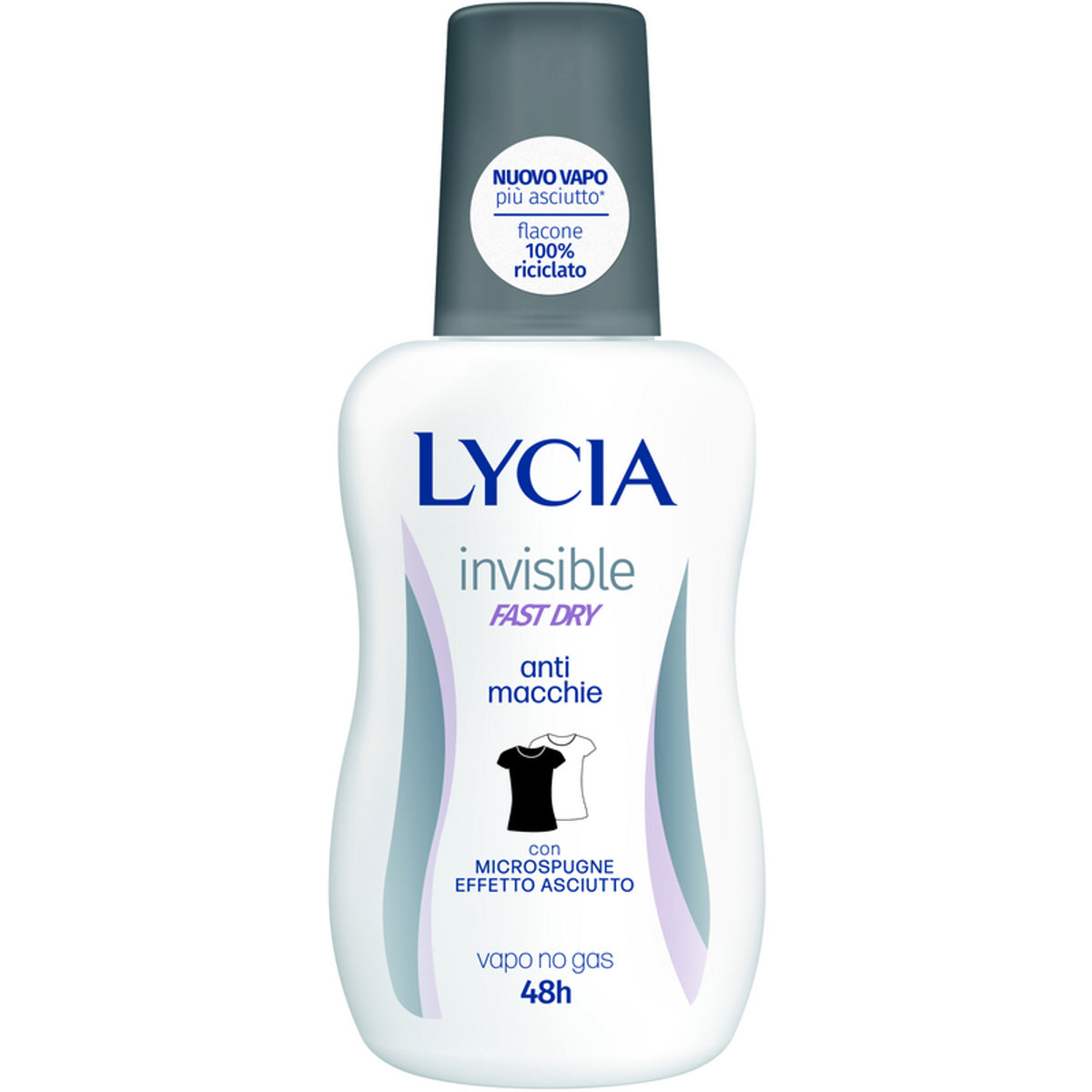 Lycia Invisible deodorant Vapo no gas 48h anti spots 75 ml