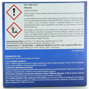 RAID Night & Day Insektizid Reload für elektrische Diffusertiger -Tiger -Mücken und Gemeinde