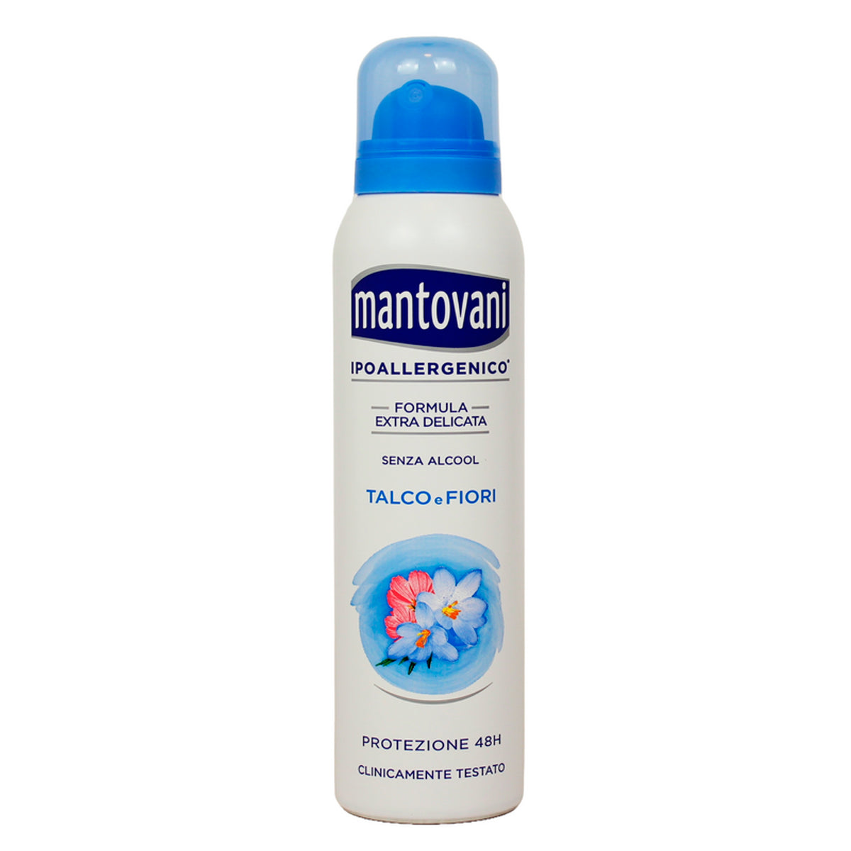 Mantovani Déodorant Spray Talc et Fleurs blanches 150 ml