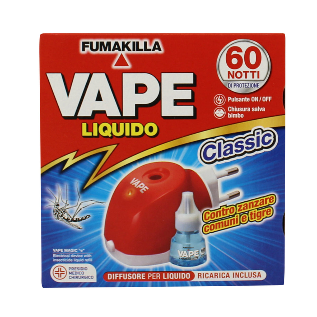 Magic Vape Insecticide Electroemanr + Liquid Charge 480 heures