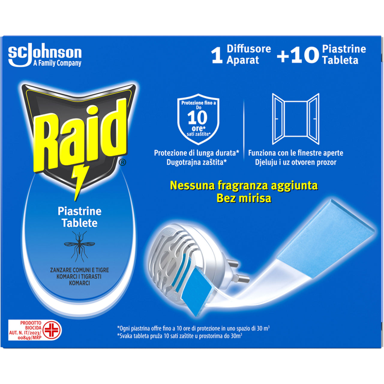 RAID básico de insecticidas eléctricos + 10 plaquetas