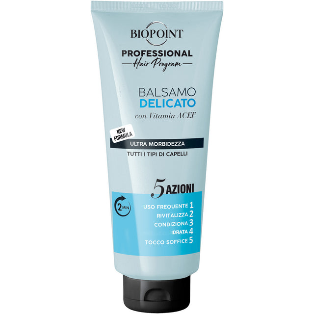 Biopoint Professional Delicate Balm ultra softness 5 actions all types of hair hair 350 ml