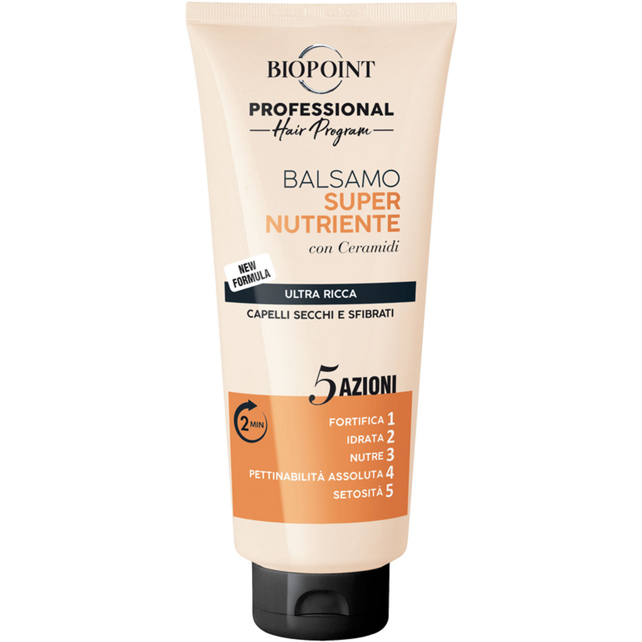 „Biopoint Professional“ super maitinantis balzamas 5 veiksmai ypač sodrūs sausai plaukai ir vamzdis 350 ml