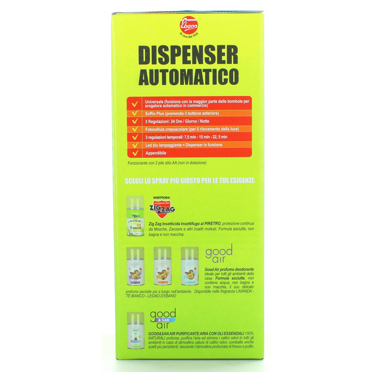 Zig Zag Automatic Insecticide Dispenser on the pyrethro