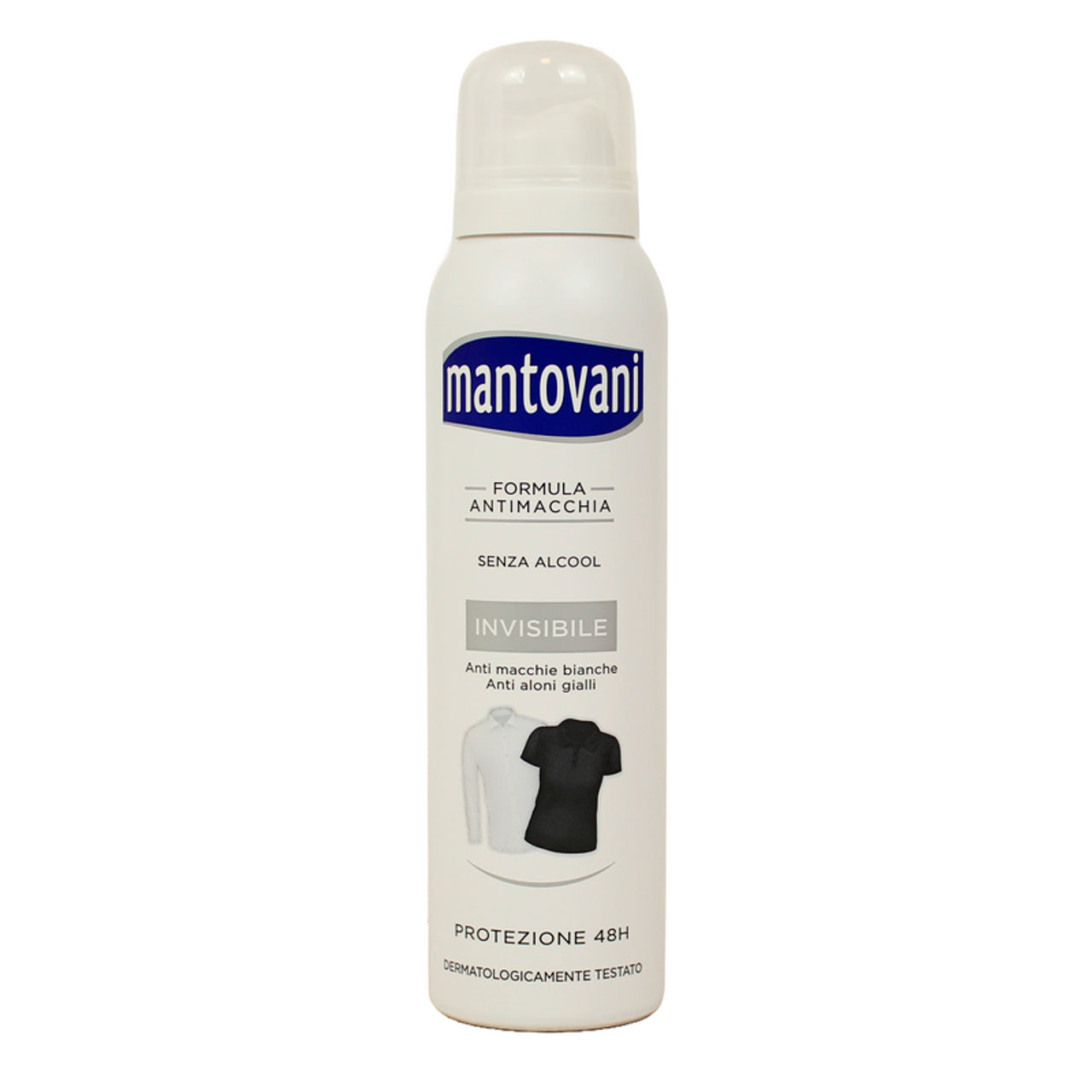 Mantovani deodorant onzichtbare spray origineel anti macchia 48h 150 ml