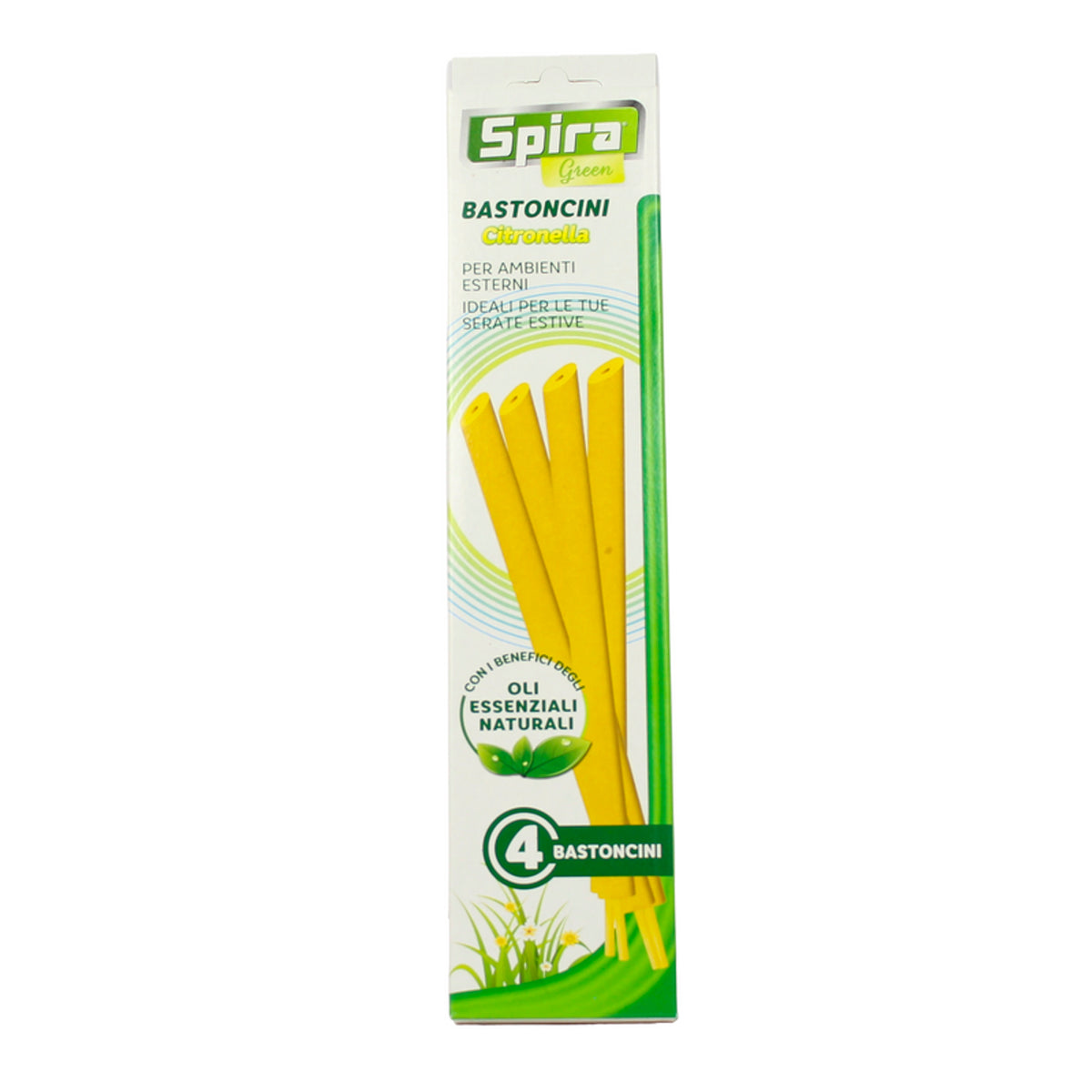 Green Citronella Spira 4 Sticks para ambientes externos