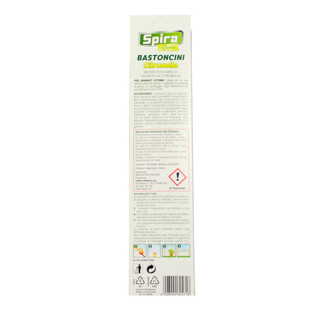 Green Citronella Spira 4 Sticks för externa miljöer