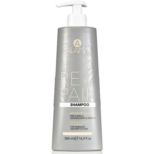 Alama Repair Shampoo Herstructurering voor beschadigde en bruin haar 500 ml