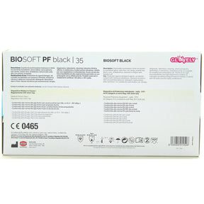 Bio Soft PF Black - Disposable gloves in black nitrile without powder, size 7-7.5 m | 100 pieces