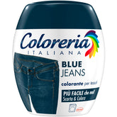 Italiensk färgning av blå jeans som målar för 350 g tyg