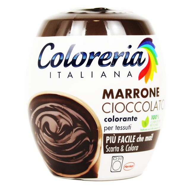 Colorado italiano para colorear de chocolate marrón para tela de 350 g