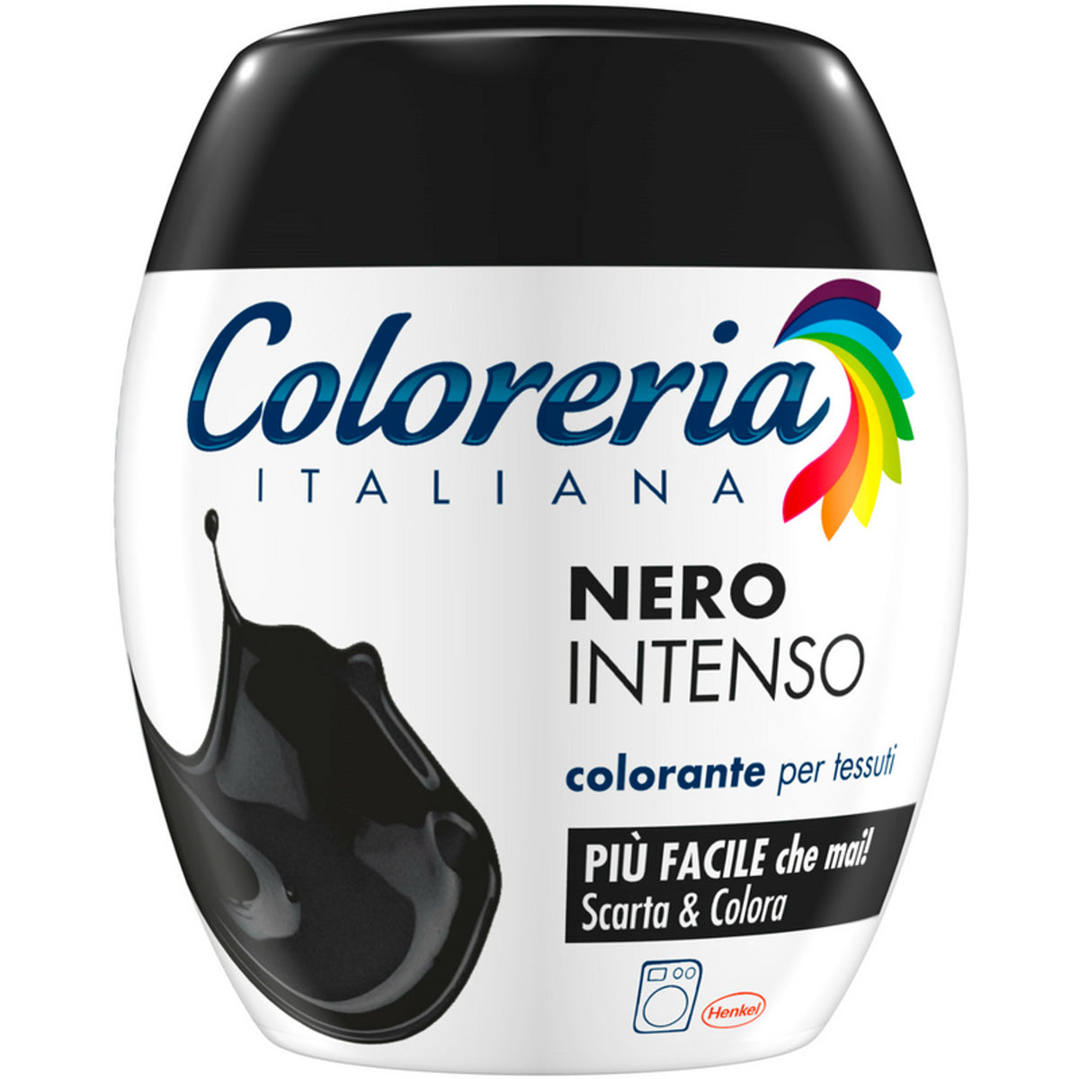 Intenzivní černá italská Coloria pro zbarvení tkaniny