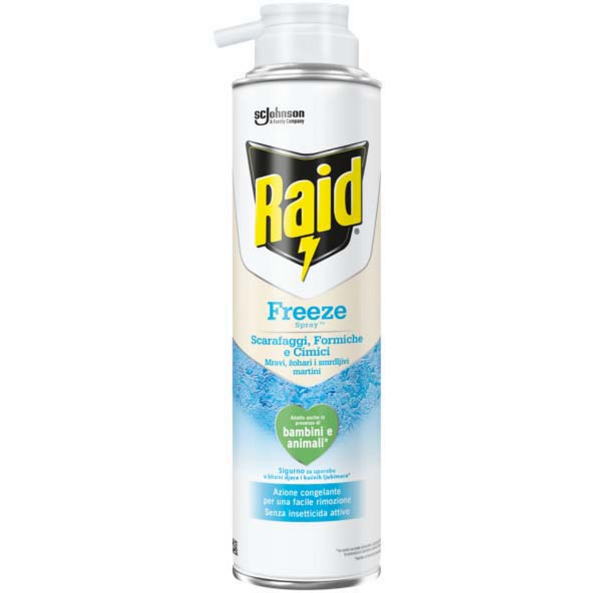 Raid Freeze Spray ščurki, mravlje in postelje 350 ml