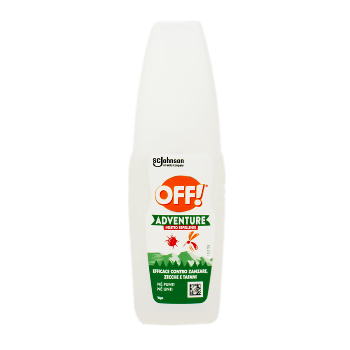 Off! Adventure insect repellent against mosquitoes, ticks and tafani vapo 100 ml