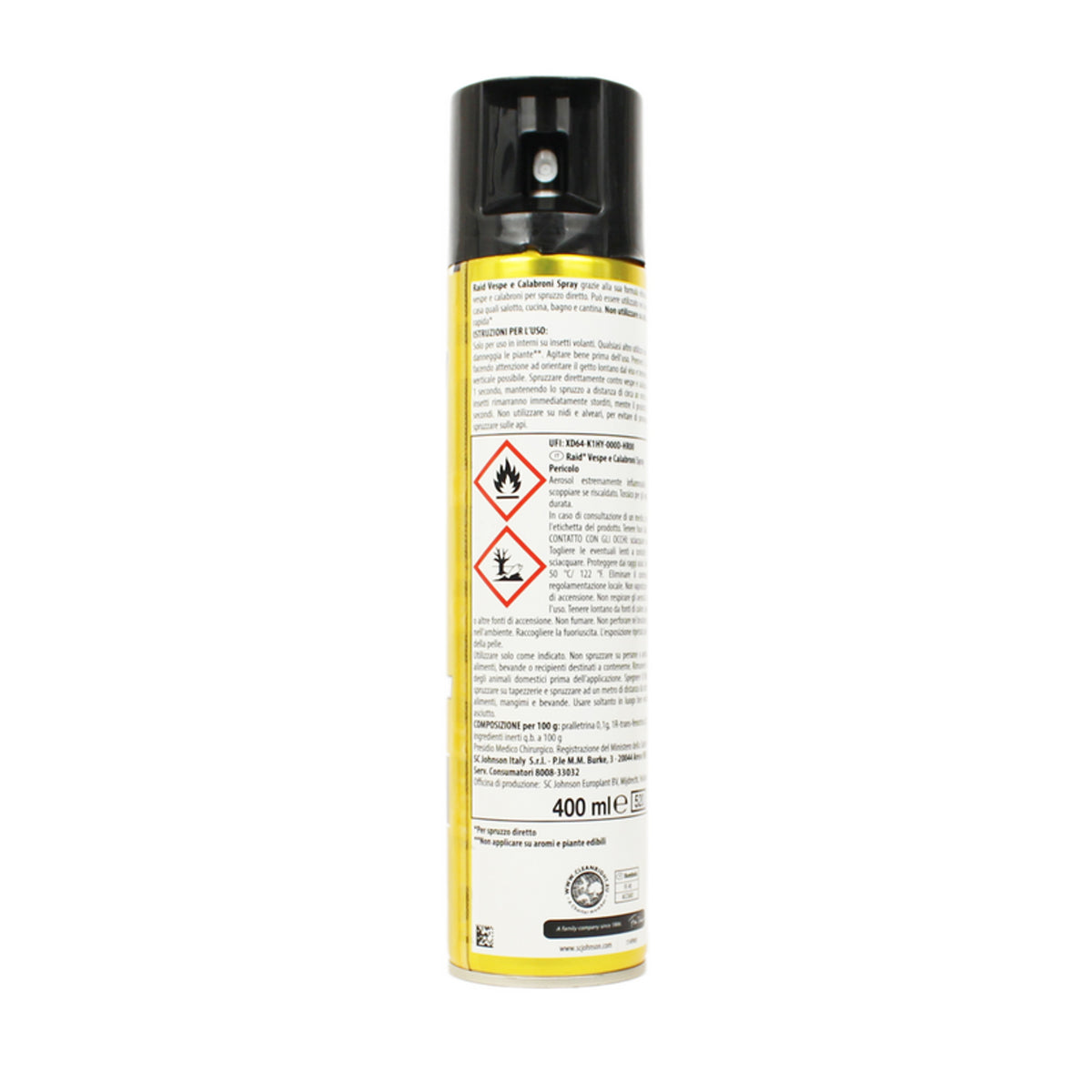 Raid Insetticida Vespe E Calabroni Spray 400 ml
