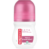 Borotalco deodorant roll-on siden doft av talk och rosblommor 50 ml