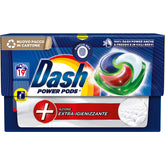 Dash Power Pods Extra saniranje pralnega pralnega pralnega pralnice 19 Pods Eco -On