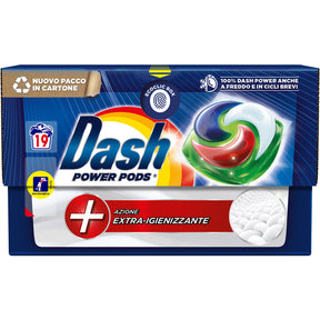 Dash Power Pods extra sanitisieren Wäsche Waschmaschine 19 Pods Eco -on