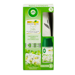 Airwick Freshmatic Automatic Spray Difuzor + Bílá Fresia Nabíjení a Jasmine