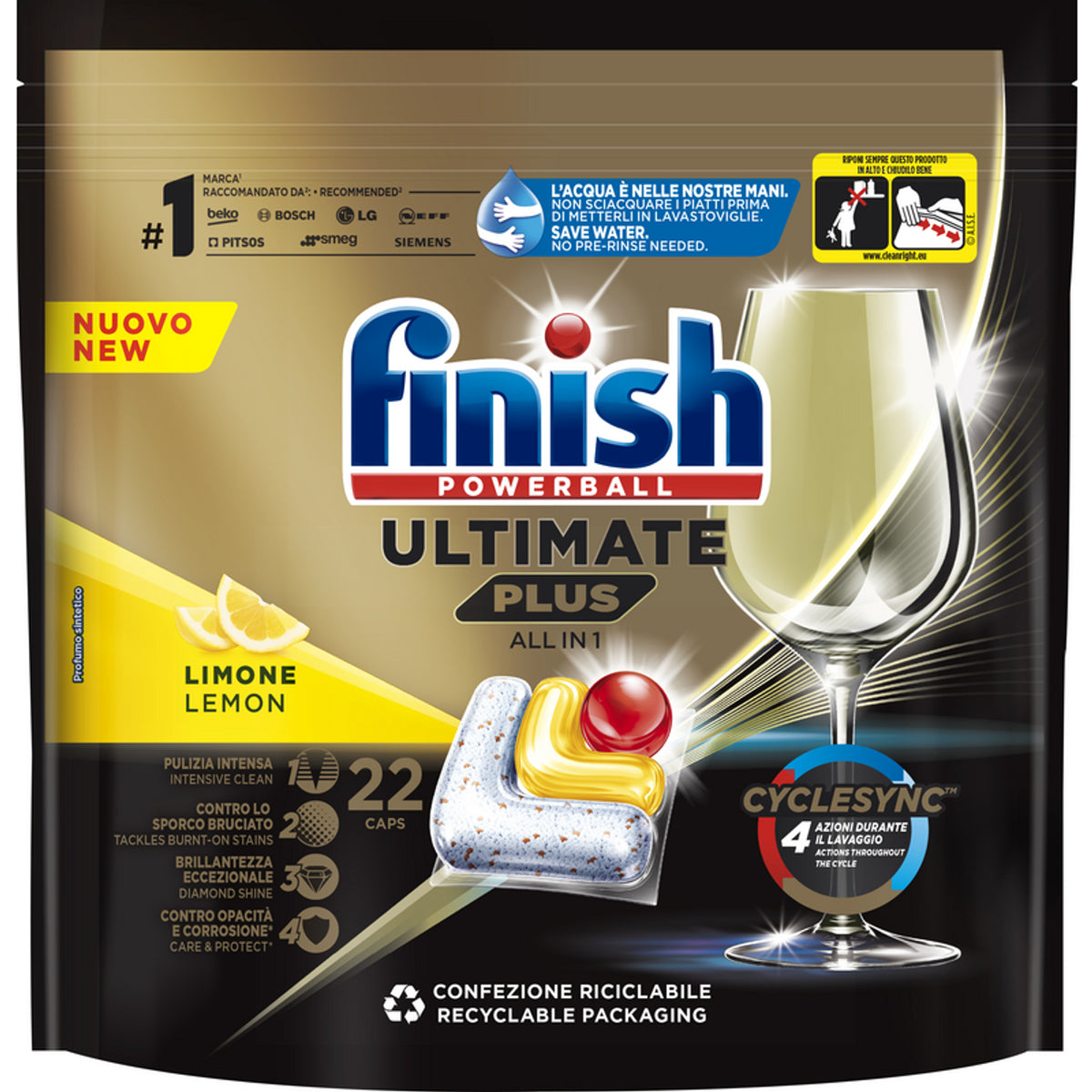 Finish dishwasher tables last Plus All in 1 22 Tabs Limone