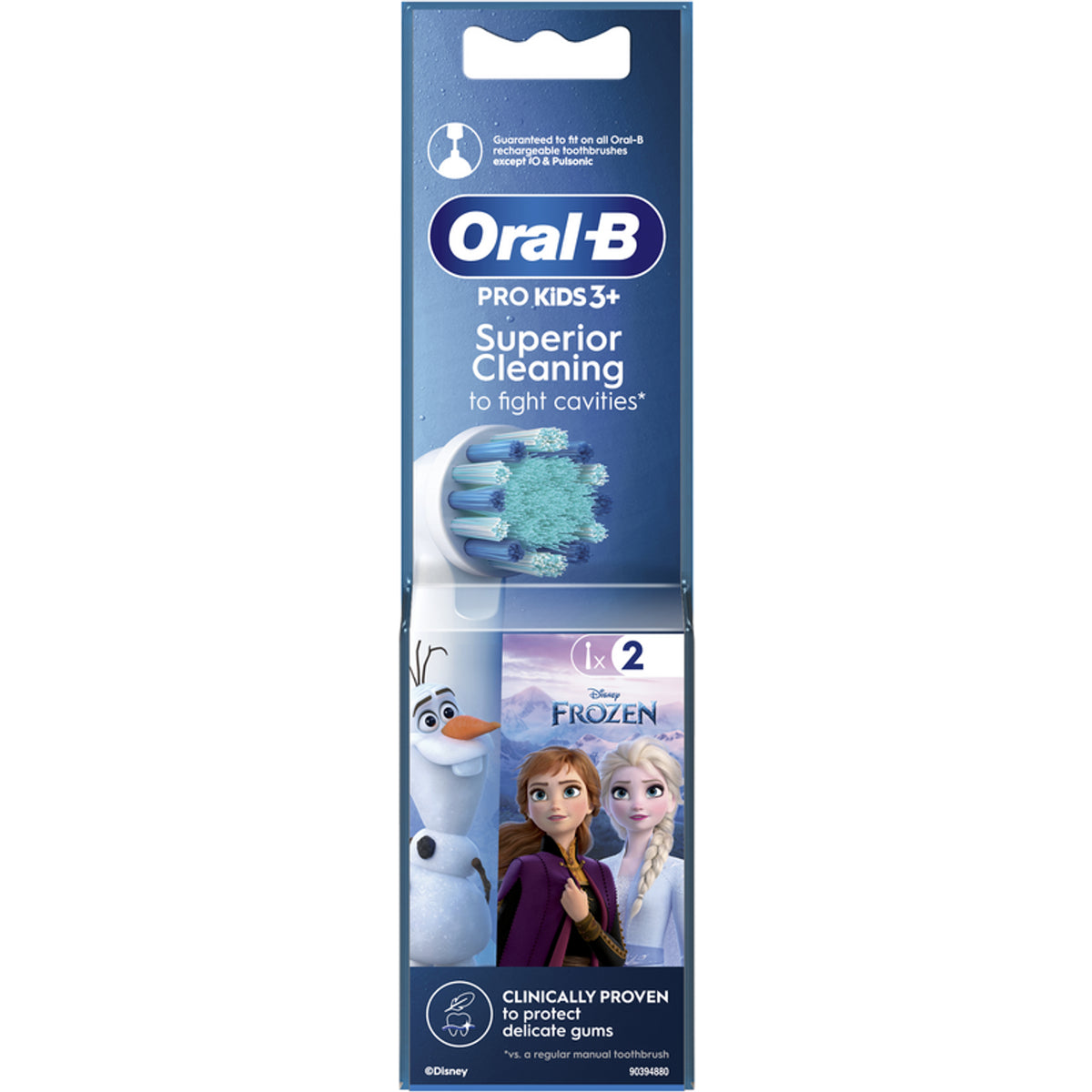 Oral-B Pro Kids 3+ Frozen 2 stuks Randbereiken voor elektrische tandenborstel