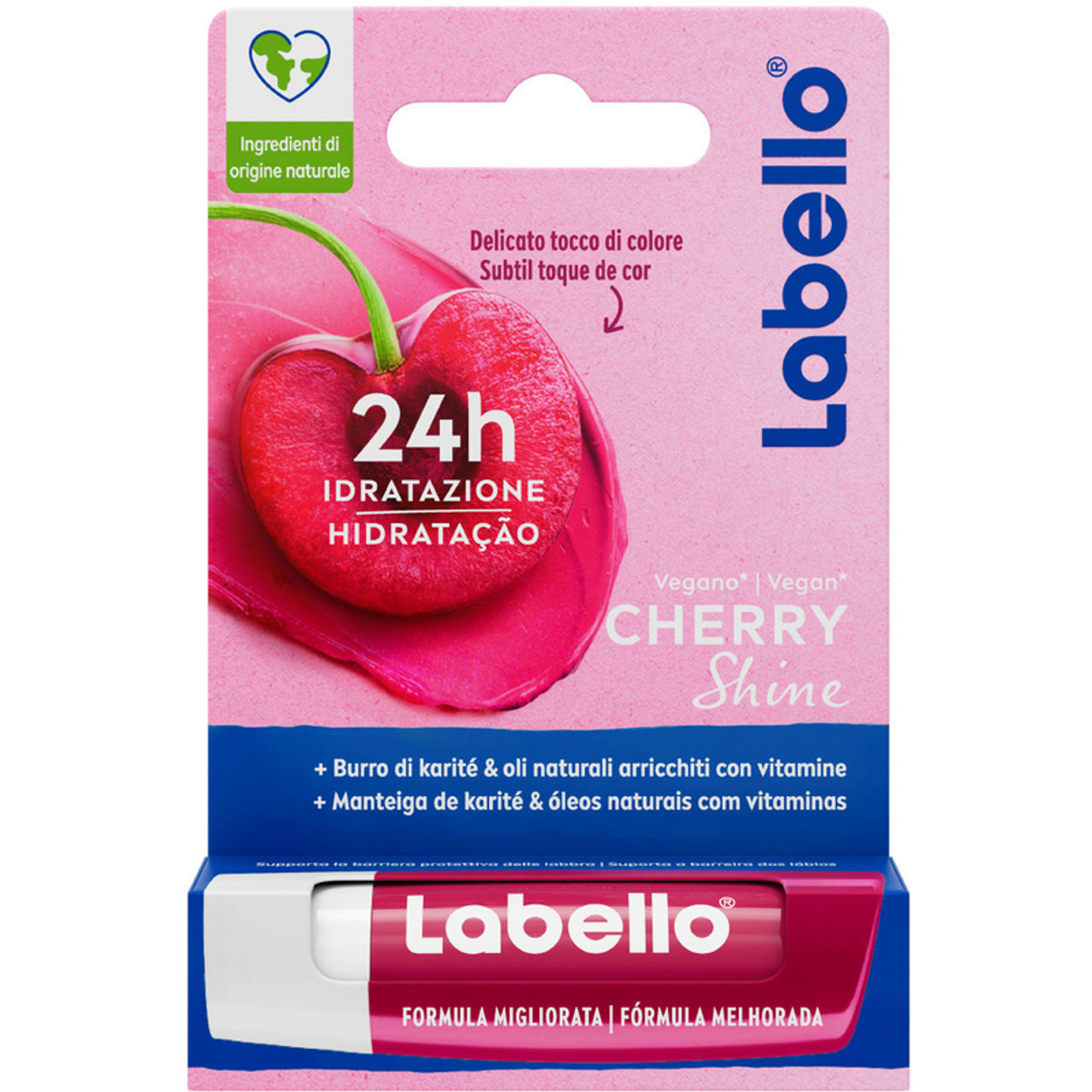 Labello Burrocacao Cherry Shine 24 órás hidratáció 5,5 ml