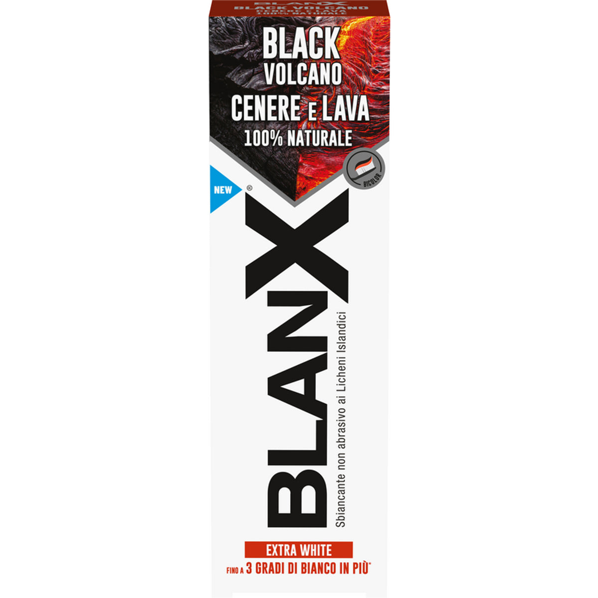 Blanx Dentifricio Black Volcano Cenere E Lava 75 ml