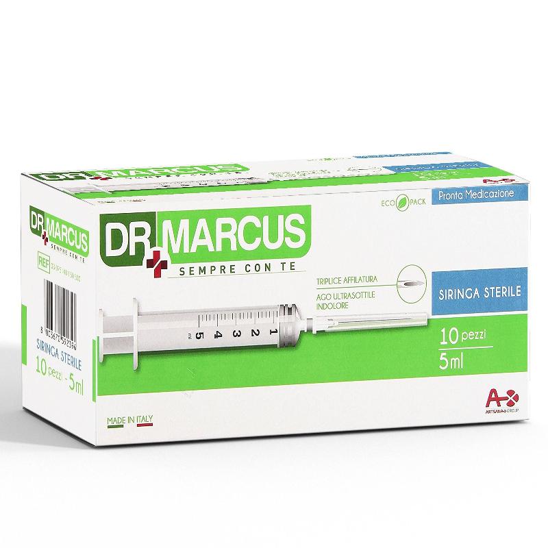 Dr. Marcus Siringhe Sterile Disposable 10 Siringhe 5 ml