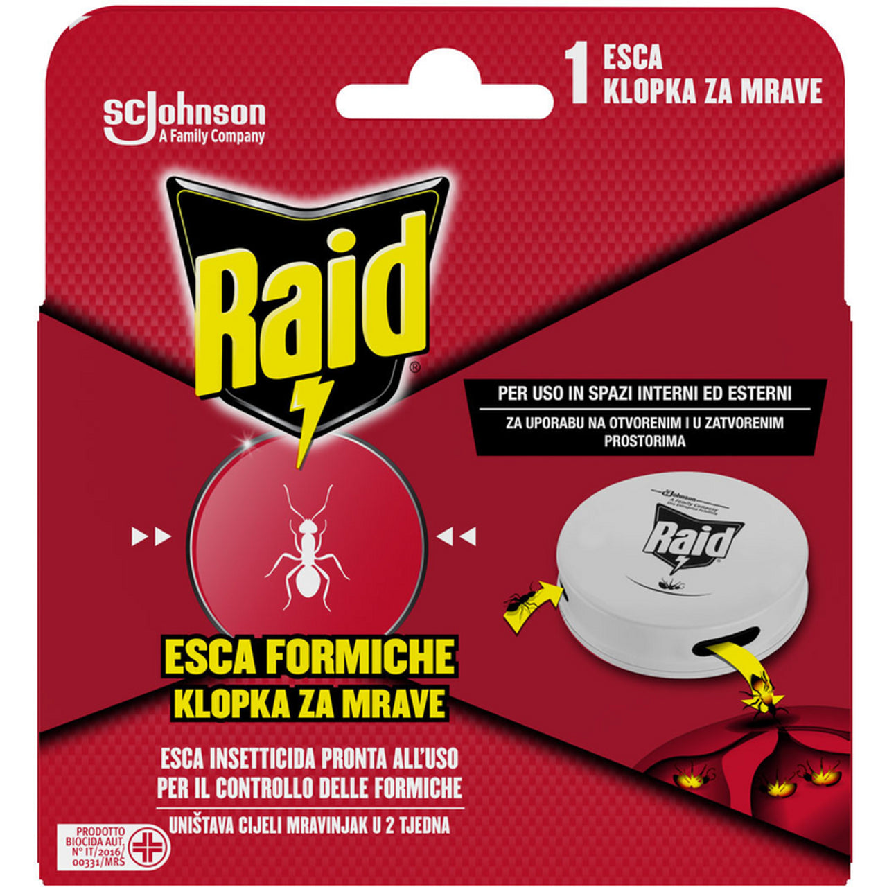 RAID Escapes Ants Insecticide připraven k použití 1 kus