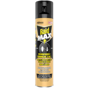 Raid Max hyönteismyrkky -spray -torakot ja muurahaiset 3in1 erittäin nopea toiminta 300 ml