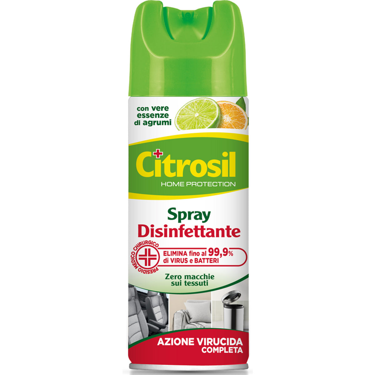 Action virrude désinfectante de Spray Citrosil Action avec des essences d'agrumes 300 ml