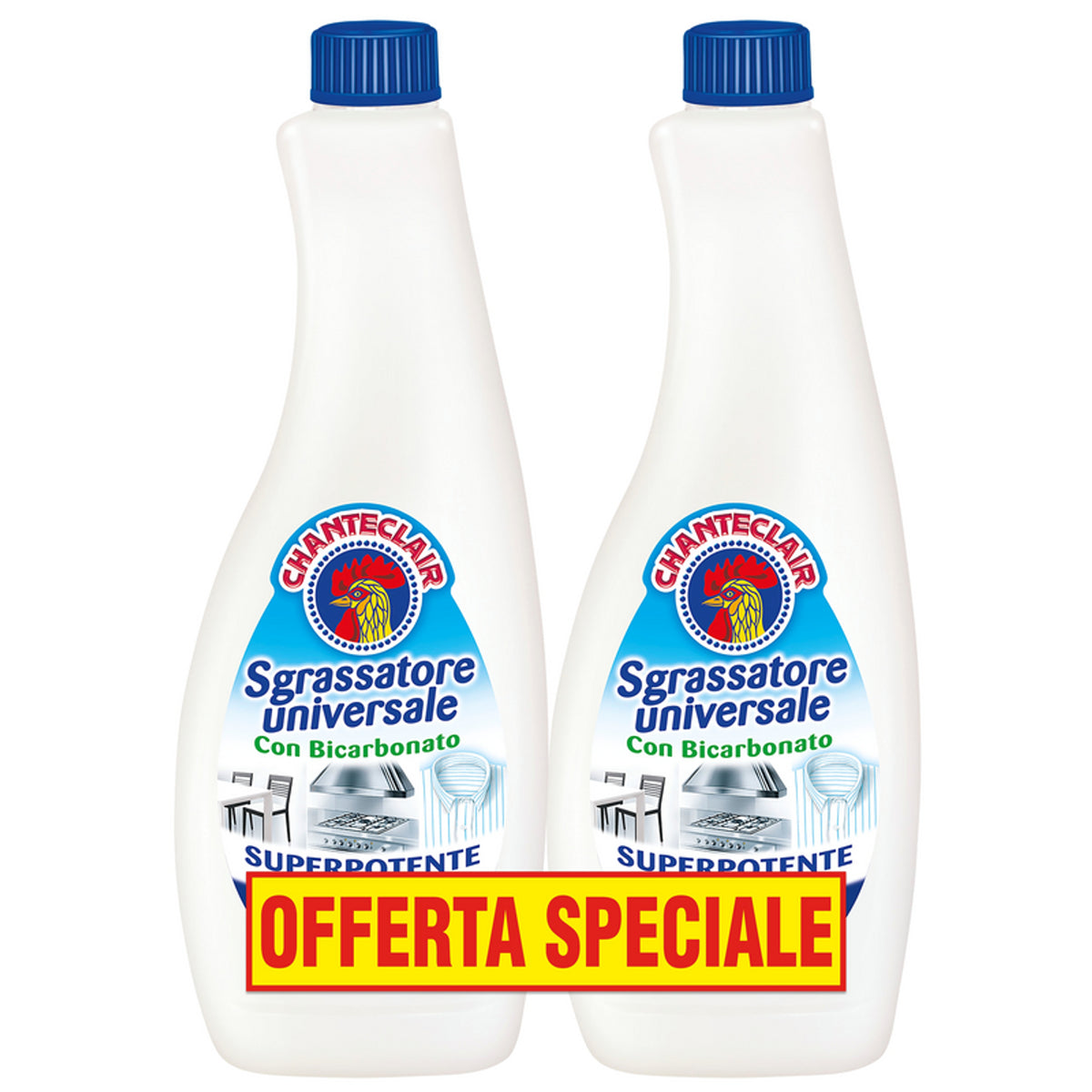 Degresor universal Chanteclair cu reîncărcare de bicarbonat 2x600 ml