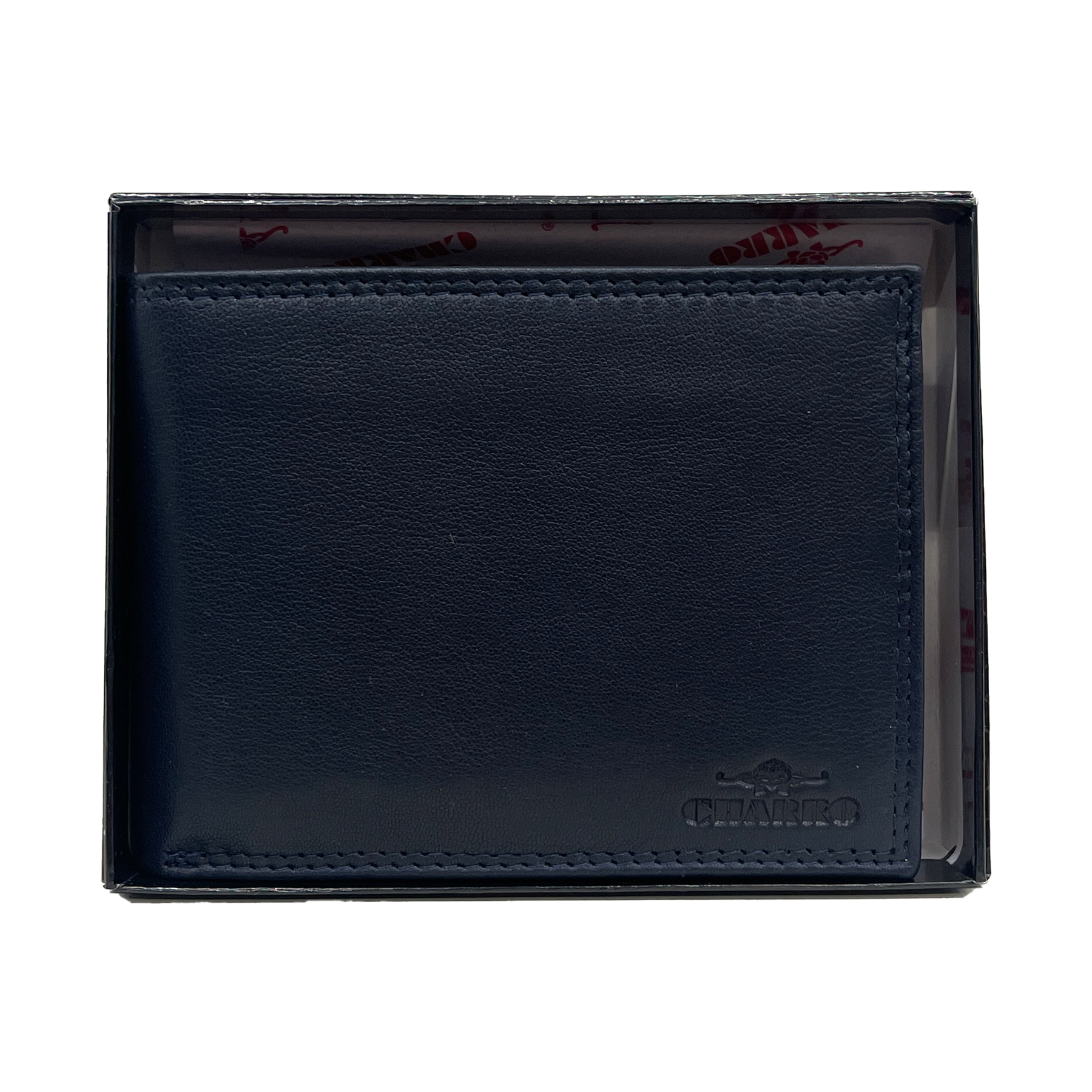 Charro men's leather wallet with numerous compartments