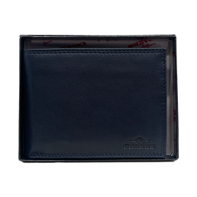 Charro men's leather wallet with numerous compartments