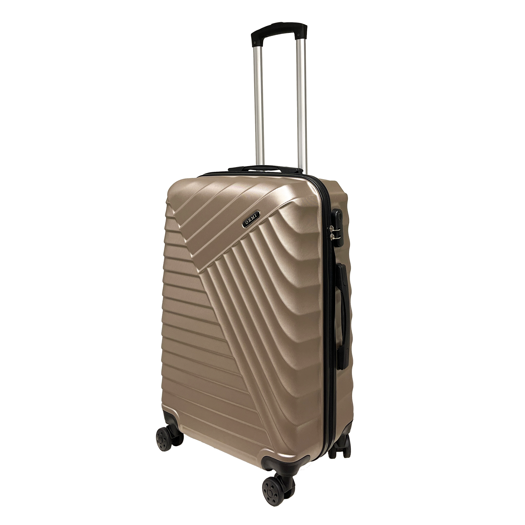 Βαλίτσα Ormi DuoLine μεσαίου μεγέθους, τροχήλατο καρότσι, από ανθεκτικό υλικό ABS, 65x45x25 εκ