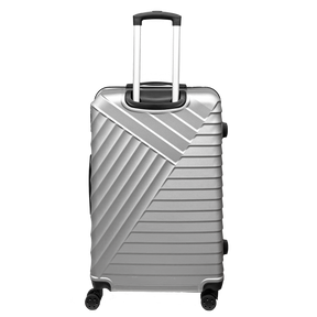 STSHLine:n keskikokoinen matkalaukku vahvasta ABS-materiaalista, mitat 65x43x26 cm, neljällä kaksinkertaisella 360° pyörällä - Kevyt ja kestävä