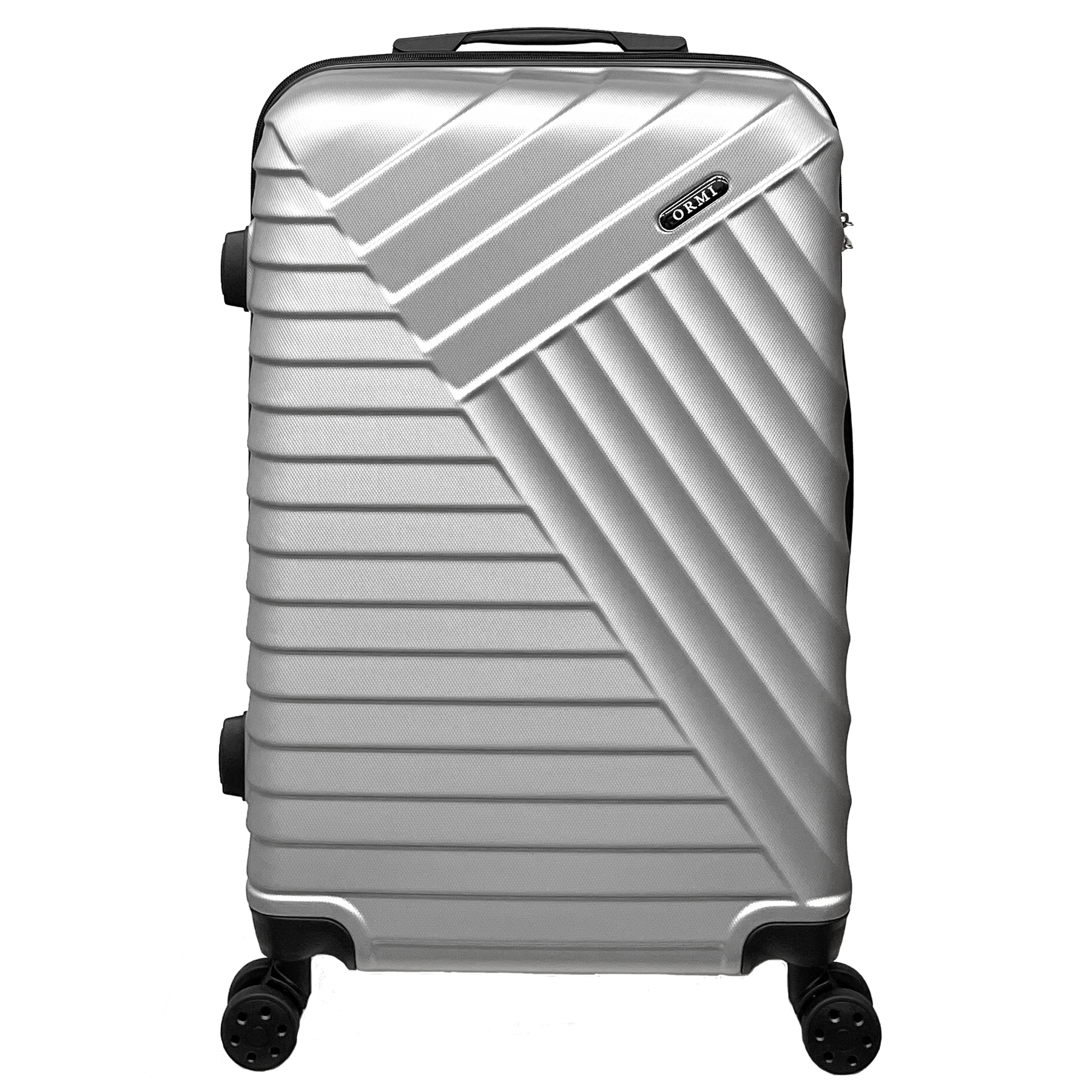 Medium-sized suitcase by STSHLine in sturdy ABS, dimensions 65x43x26 cm, with 4 double 360° wheels - Lightweight and durable