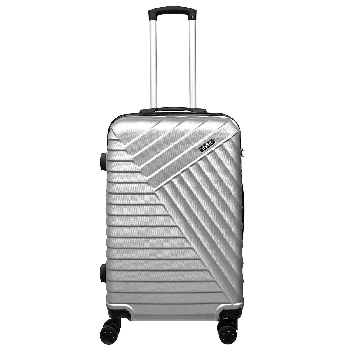 Medium-sized suitcase by STSHLine in sturdy ABS, dimensions 65x43x26 cm, with 4 double 360° wheels - Lightweight and durable