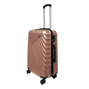Prosječni kofer sthshline u čvrstom ABS 65x43x26 cm s dvostrukim kotačima od 4 -kotača 360 ° - lagano i otporno
