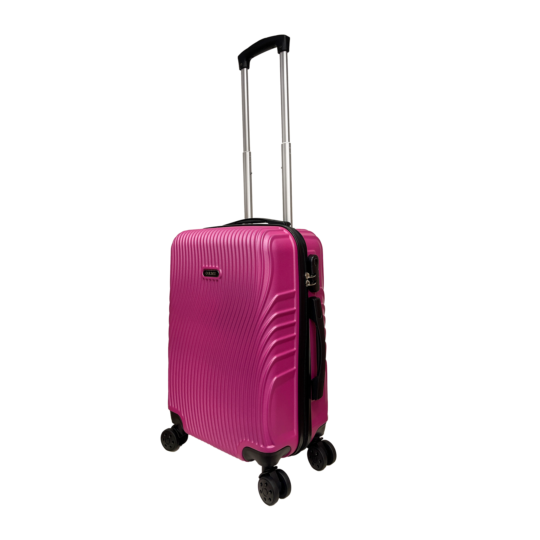 Ormi WavyLine - Duży bagaż podręczny 55x40x22,5 cm | Ultralekki z tworzywa ABS | 4 obrotowe koła 360°