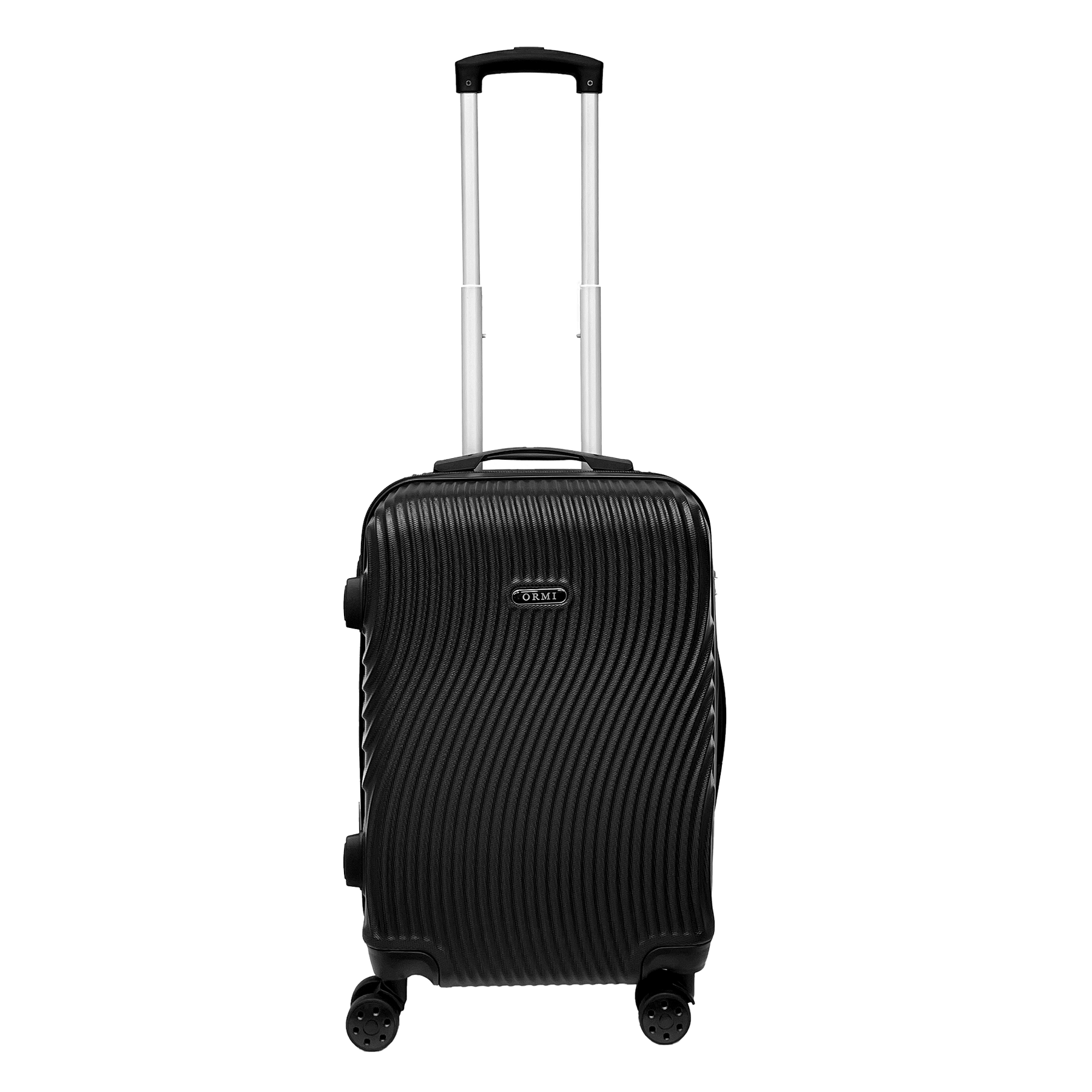 Velika ročna prtljaga Ormi WavyLine 55x40x22,5 cm | Izjemno lahek ABS | 4 360° vrtljiva kolesa